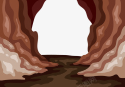 岩石山洞石头山洞高清图片