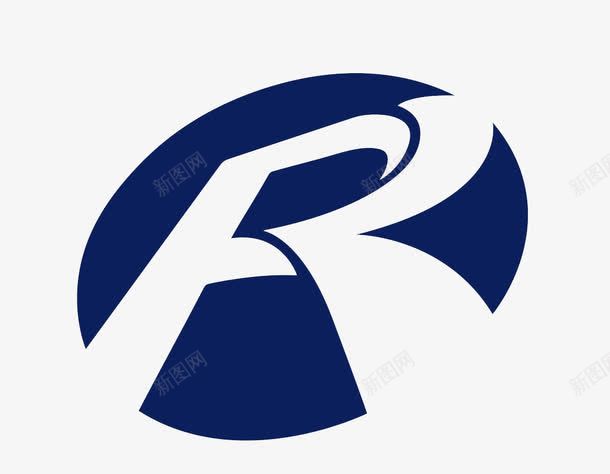 创意R标png免抠素材_新图网 https://ixintu.com R标 R标志 商标设计 字母设计 蓝色