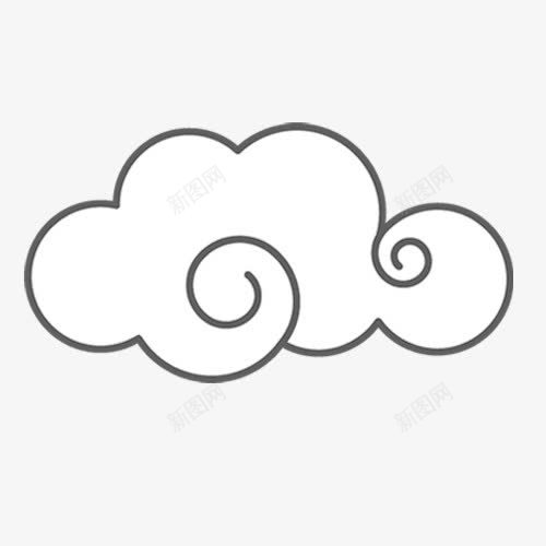 卡通白云png免抠素材_新图网 https://ixintu.com 卡通有趣 卡通祥云 天空 手绘白云 白色云朵 素描白云 装饰图