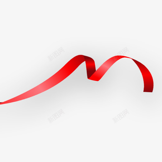 一条手绘的红色丝带png免抠素材_新图网 https://ixintu.com 3D 一条丝带 晚会 盛典 立体化 红色 装饰 跨年