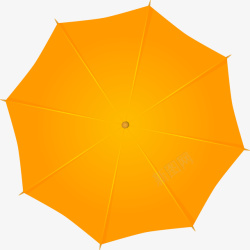 黄色伞简约黄色雨伞高清图片