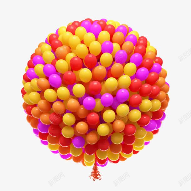 彩色气球上升png免抠素材_新图网 https://ixintu.com 上升 彩色 气球 素材