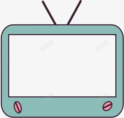电视机png免抠素材_新图网 https://ixintu.com 卡通电视机 古董 手绘电视机 老式电视机