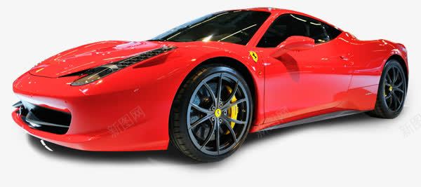 红色Ferraripng免抠素材_新图网 https://ixintu.com 产品实物 法拉利 赛车 跑车 轿车