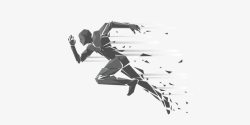 急速跑步运动员急速跑步矢量图高清图片