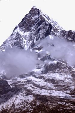 喜马拉雅山顶插图元素素材