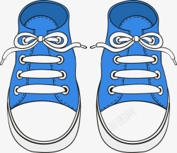 儿童洞洞鞋蓝色卡通鞋子图高清图片