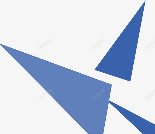三角几何png免抠素材_新图网 https://ixintu.com 几何 多边形 扁平 数码 时尚几何 电商 科技 蓝色三角形
