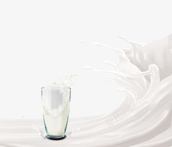白色纯牛奶牛奶海报高清图片