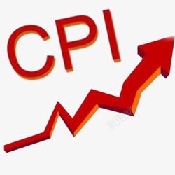货币价格CPI增长值高清图片