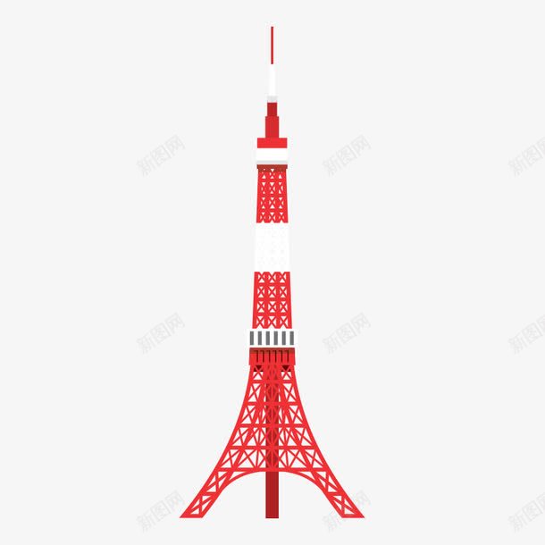 日本文化日本png免抠素材_新图网 https://ixintu.com 卡通 日本 日本文化 日本绘画 日本铁塔
