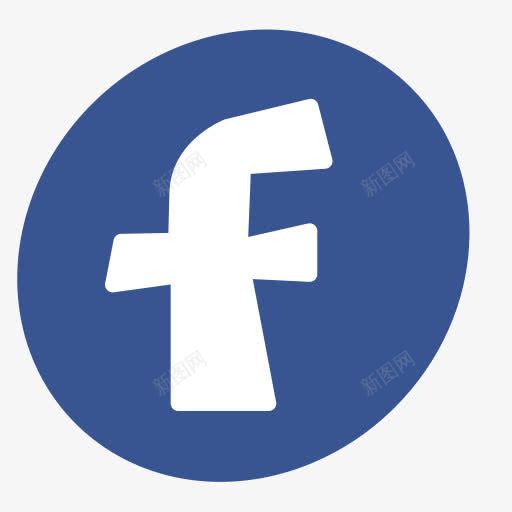 facebook图形图案图标png_新图网 https://ixintu.com Facebook network 企业LOGO标志 名企LOGO 图形 圆圈 字母 字母f 形状 标志 标识标志图标 简约 网络 脸谱网 蓝色 设计