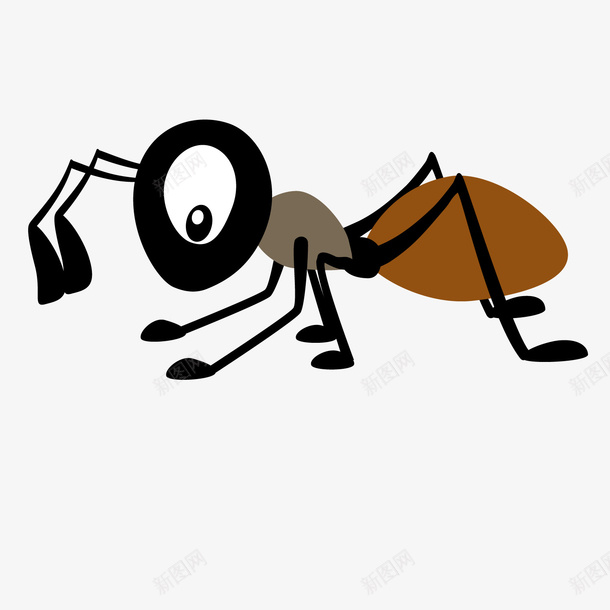 灰色蚂蚁矢量图ai免抠素材_新图网 https://ixintu.com 灰色 素材 蚂蚁 黑色 矢量图
