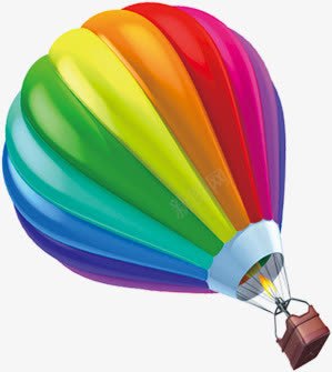 卡通彩虹色条纹气球png免抠素材_新图网 https://ixintu.com 卡通 彩虹 条纹 气球