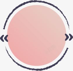 粉色双促销边框粉色圆形标题框高清图片