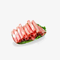 卷肉精选火锅食材羔羊肉片高清图片