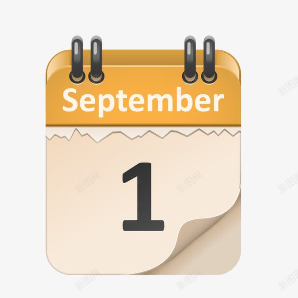 手绘日历图标png_新图网 https://ixintu.com 1的字体 9月1号 一个小时 一个月 一分钟 一天 一年 一的符号 一秒钟 小图标 日历 日历牌 日期 时间 黑色线条小插画