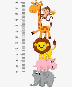 测量量身高的动物高清图片