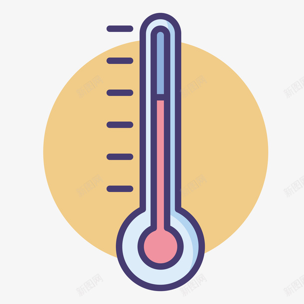 温度计案png免抠素材_新图网 https://ixintu.com 光泽 卡通 手绘 测试 测量 温度计 纹理 纹路 装饰 质感