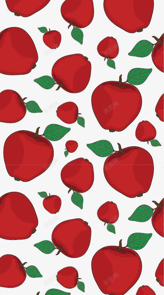 红色苹果矢量图ai免抠素材_新图网 https://ixintu.com 底纹 手绘 水果 矢量苹果 背景 苹果 矢量图