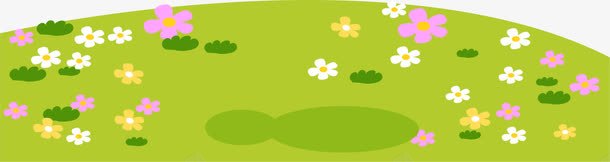 绿色卡通草地png免抠素材_新图网 https://ixintu.com 卡通草丛 绿色草地 花丛 花丛贴图 花园 花园风光 花朵 装饰图案 鲜花