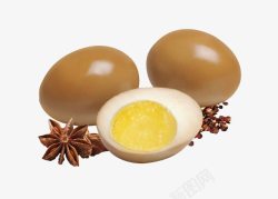 卤味小吃素材五香卤鸡蛋高清图片