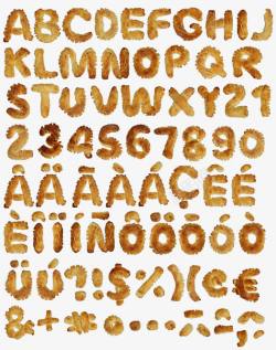 英文饼干饼干字母高清图片