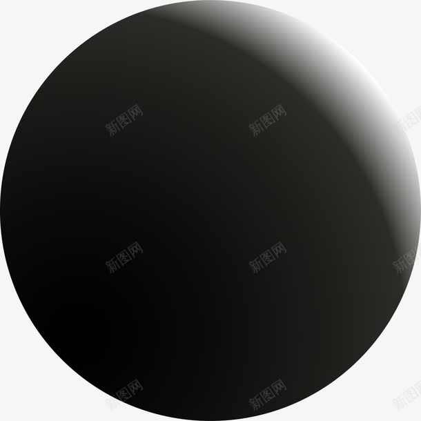 黑色圆环星球png免抠素材_新图网 https://ixintu.com 光晕 光辉 圆环 星球 渐变光芒 装饰图案 黑色圆圈