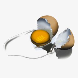 白色蛋壳手绘鸡蛋高清图片