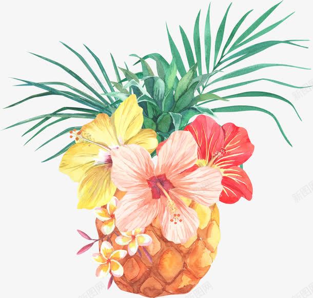手绘菠萝png免抠素材_新图网 https://ixintu.com 可爱凤梨 手绘 手绘菠萝 手绘菠萝PNG 水果 热带水果 菠萝