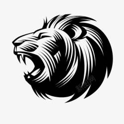 矢量生物logo狮子头图标高清图片