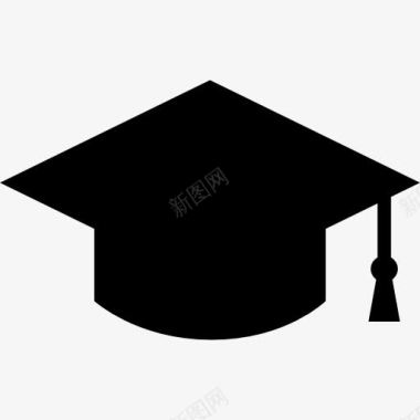 学生毕业帽形图标图标