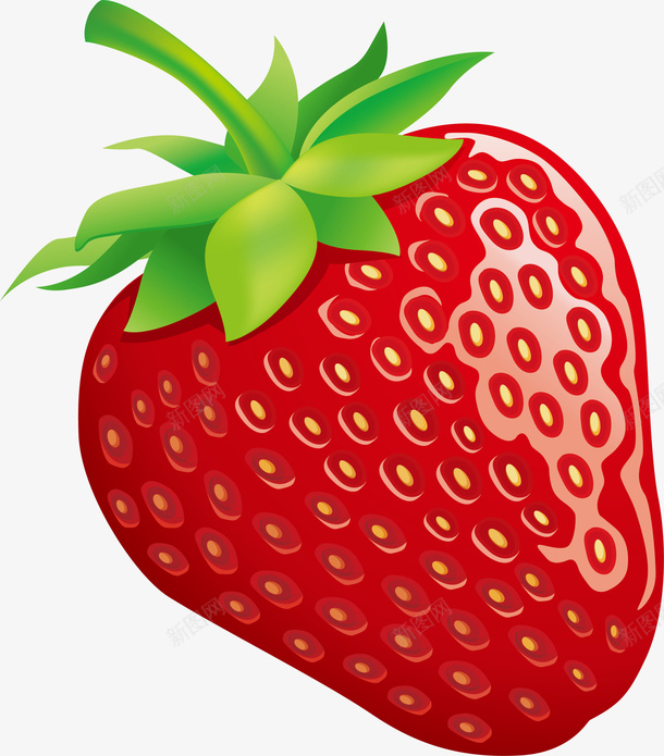 红色卡通草莓png免抠素材_新图网 https://ixintu.com 卡通果实 果实 水果 简约草莓 红色草莓 美味草莓