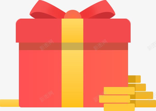 手绘卡通红色礼物盒png免抠素材_新图网 https://ixintu.com 时尚礼盒 礼包盒子 礼物包装 礼物盒 礼物盒子 礼盒包装