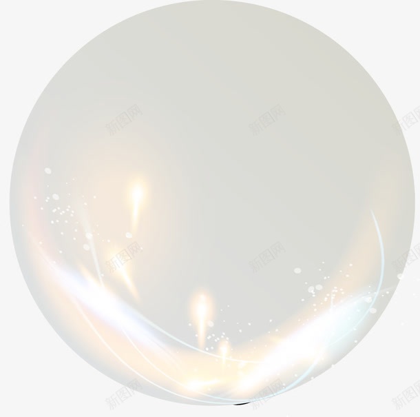 手绘流光溢彩的透明球png免抠素材_新图网 https://ixintu.com 圆形标签 手绘 玻璃球 玻璃球质感