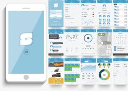 UI界面APP界面启动页手机APP界面矢量图高清图片
