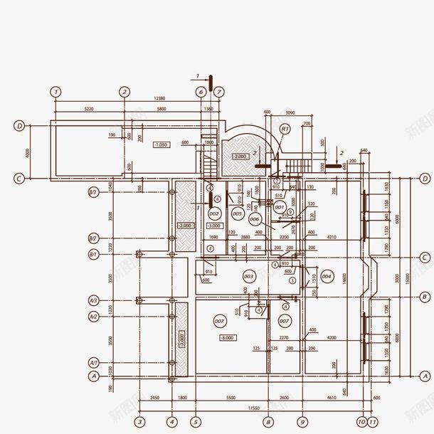 室内纸png免抠素材_新图网 https://ixintu.com 三维场景 布局规划 形状 施工图纸 模型 绘画