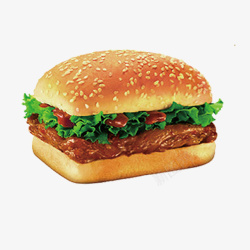 汉堡菜单鳕鱼汉堡宣传高清图片