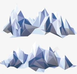 山冰山淘宝素材几何图形山峰高清图片