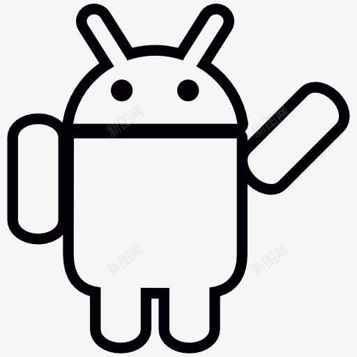 Android的左手臂图标png_新图网 https://ixintu.com 形状 操作系统 机器人 标志 标识 软件