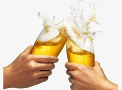 庆祝酒杯啤酒高清图片