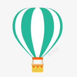 热汽球插图设计卡通装饰扁平化热气球矢量图高清图片