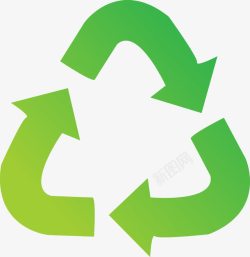 色环绿色垃圾桶图标高清图片