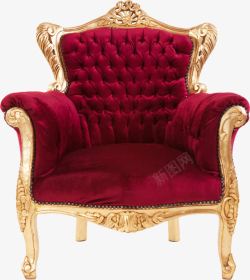 矢量红色沙发欧式红色沙发欧式花纹高清图片