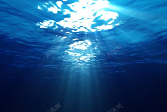 海底光效摄影合成摄影图片