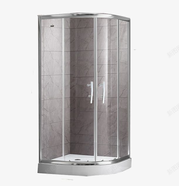 透明玻璃浴室png免抠素材_新图网 https://ixintu.com 家居 浴室 玻璃 装修 透明