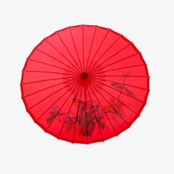 红色油纸伞素材