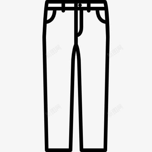 斜纹棉布裤图标png_新图网 https://ixintu.com 光滑 时尚 服装 纺织 裤子