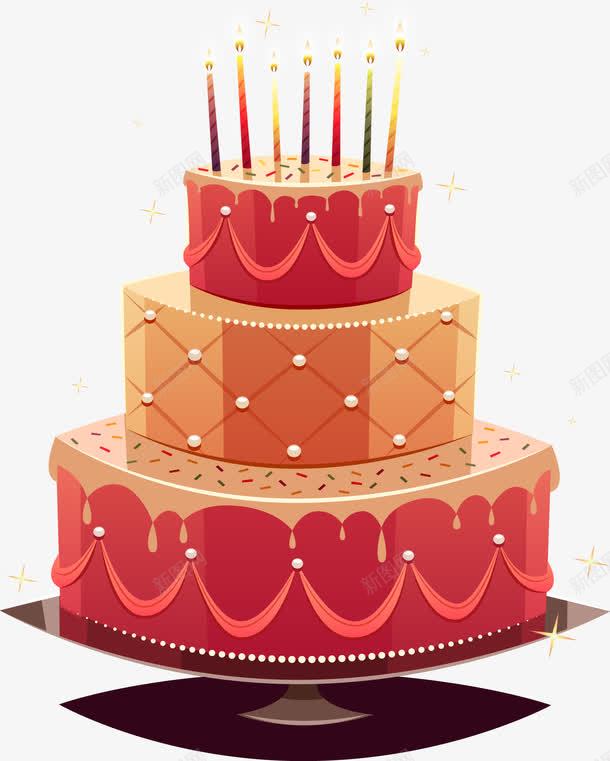 生日蛋糕片png免抠素材_新图网 https://ixintu.com 三层蛋糕 奶油 生日快乐 生日蛋糕 美食 蛋糕 蜡烛