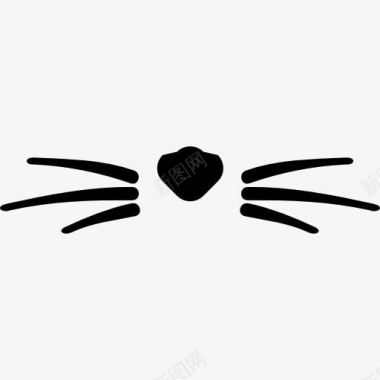 猫的胡须图标图标